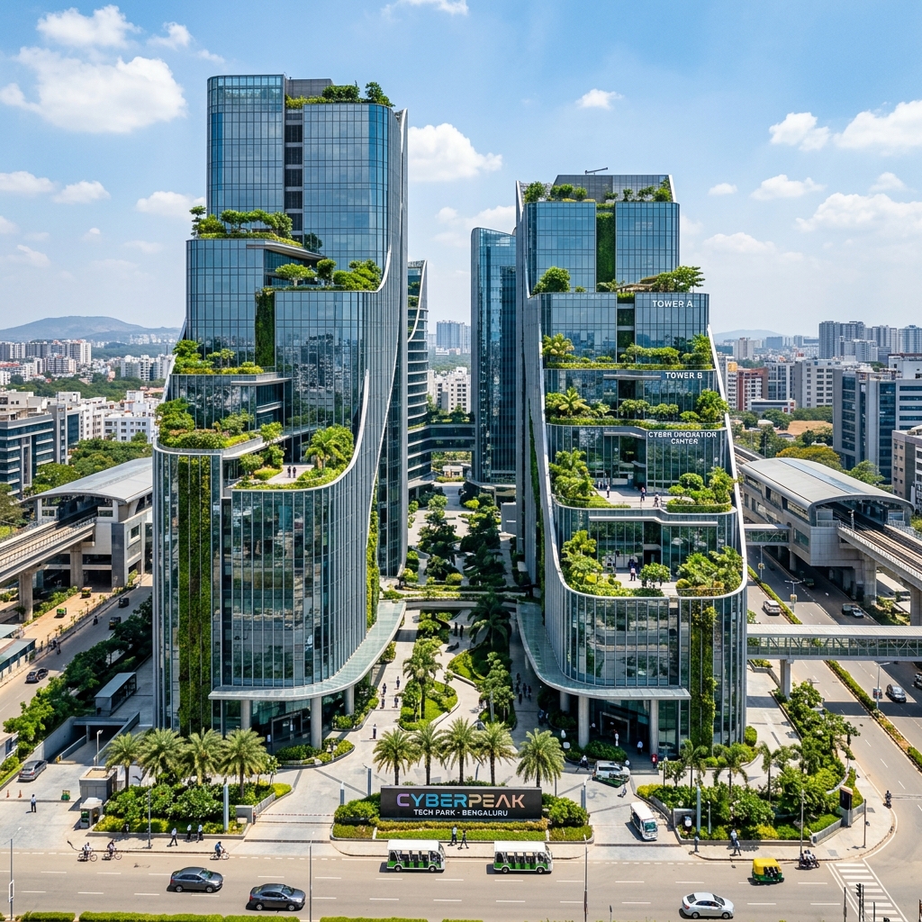 Modern commercial office tower skyscraper